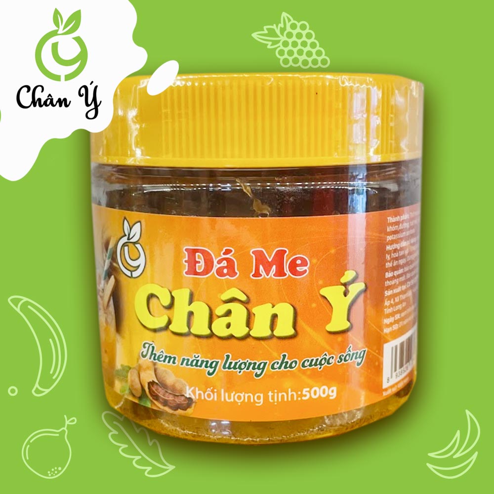 [Date xa] Đá me Chân Ý hũ 500g thơm ngon, mát lạnh