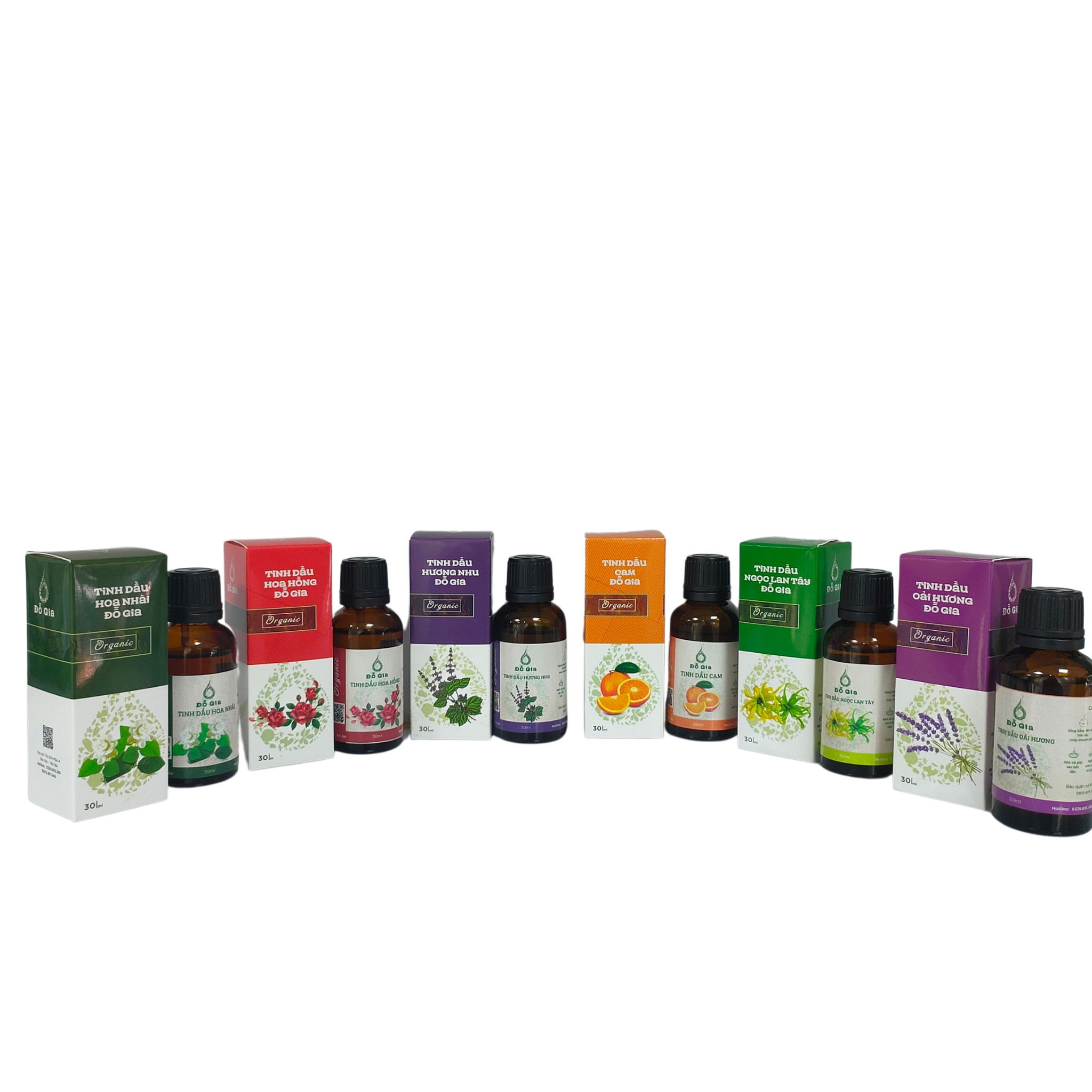 Tinh dầu 30ml Oải hương, Ngọc lan, hoa Hồng...