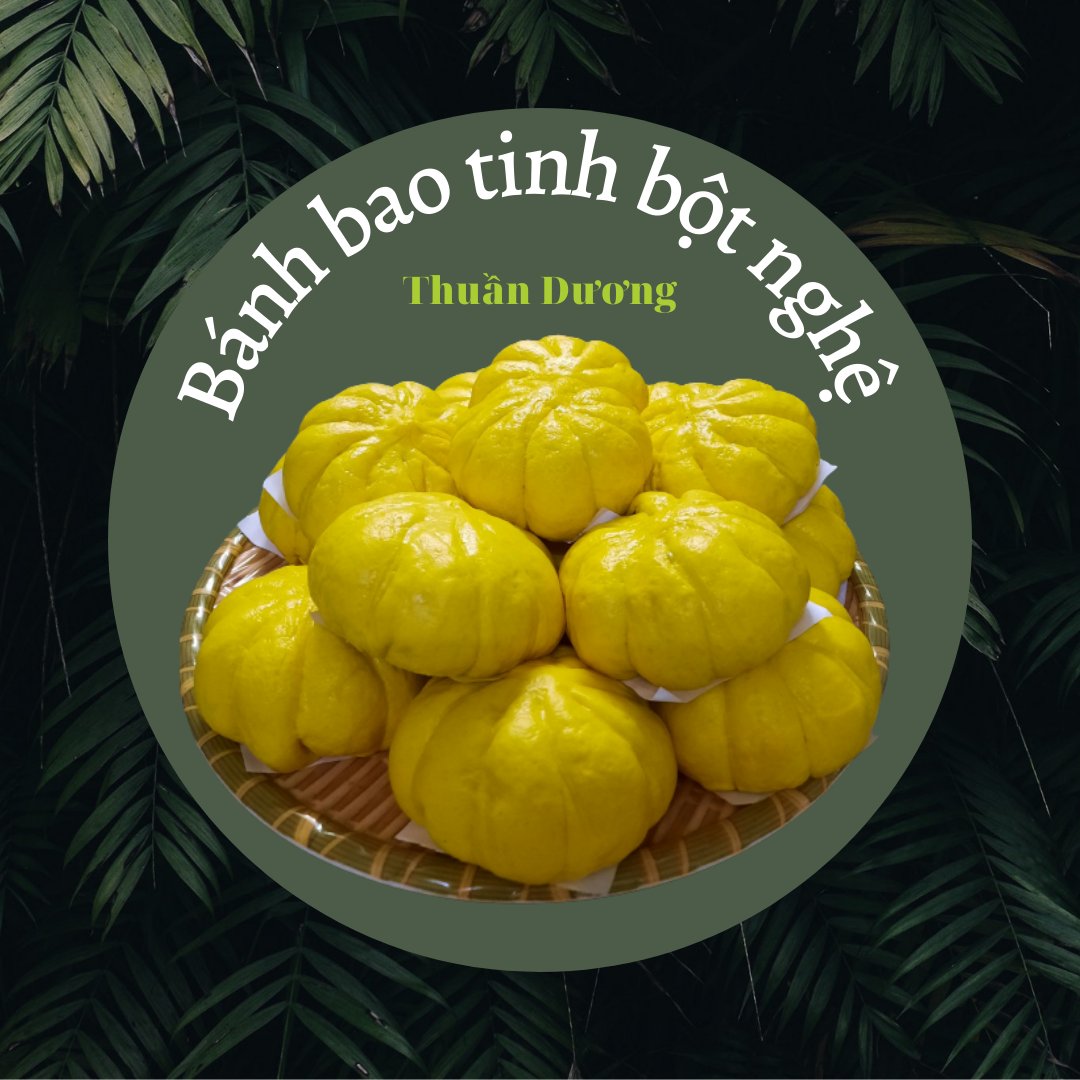 Bánh bao tinh bột nghệ Thuần Dương - Loại Đặc Biệt