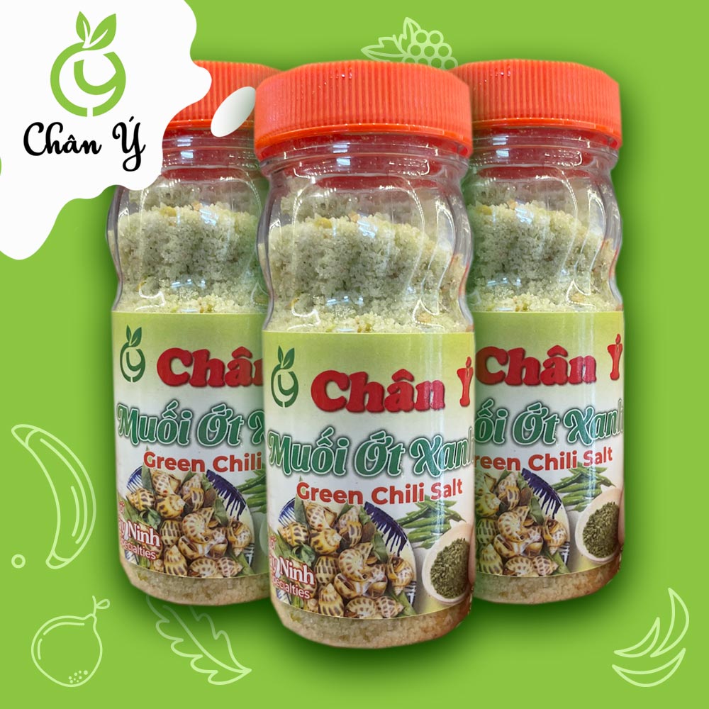 [Date xa] Muối chanh ớt xanh (Khô) Chân Ý hũ 100g đậm đà chuẩn vị