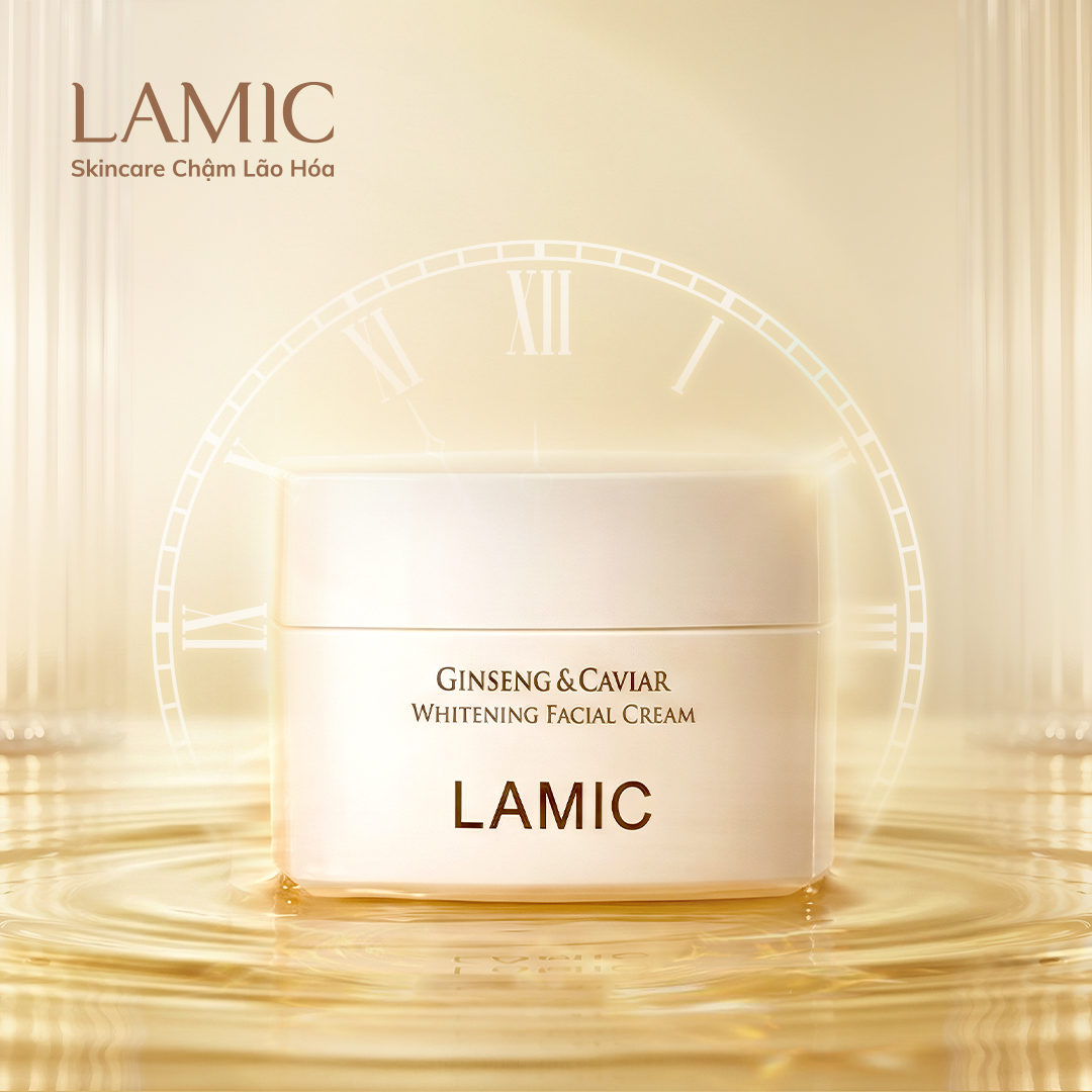 Kem dưỡng nhân sâm & trứng cá tầm LAMIC - Skincare chậm lão hoá