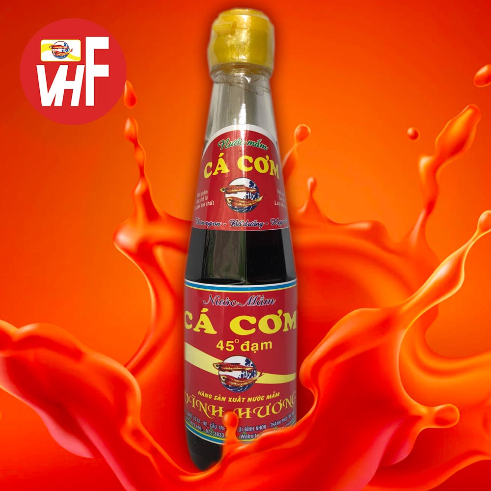 [Date xa] Nước mắm cá cơm Vĩnh Hương 45 độ đạm chai 500ml 70 năm truyền thống (có hộp)