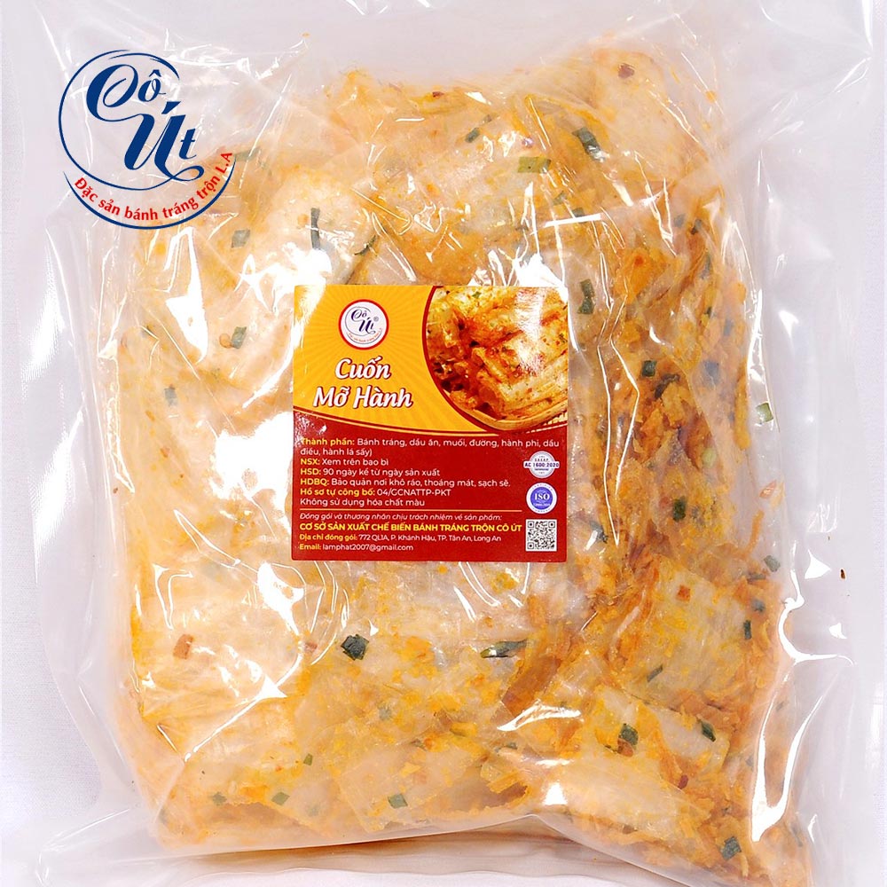 [Date xa] Bánh tráng cuốn mỡ hành Cô Út thơm ngon, lạ miệng