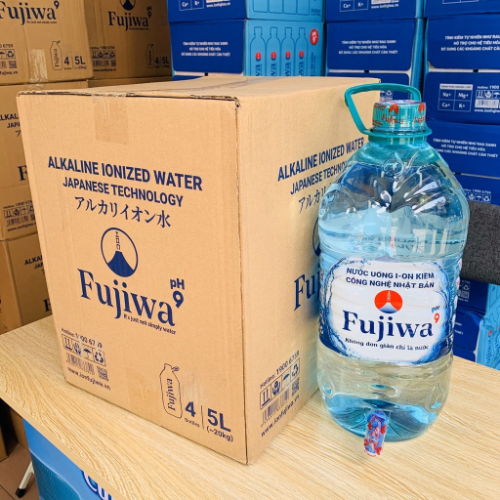 Nước uống ion kiềm alkaline Fujiwa 6 lít có vòi