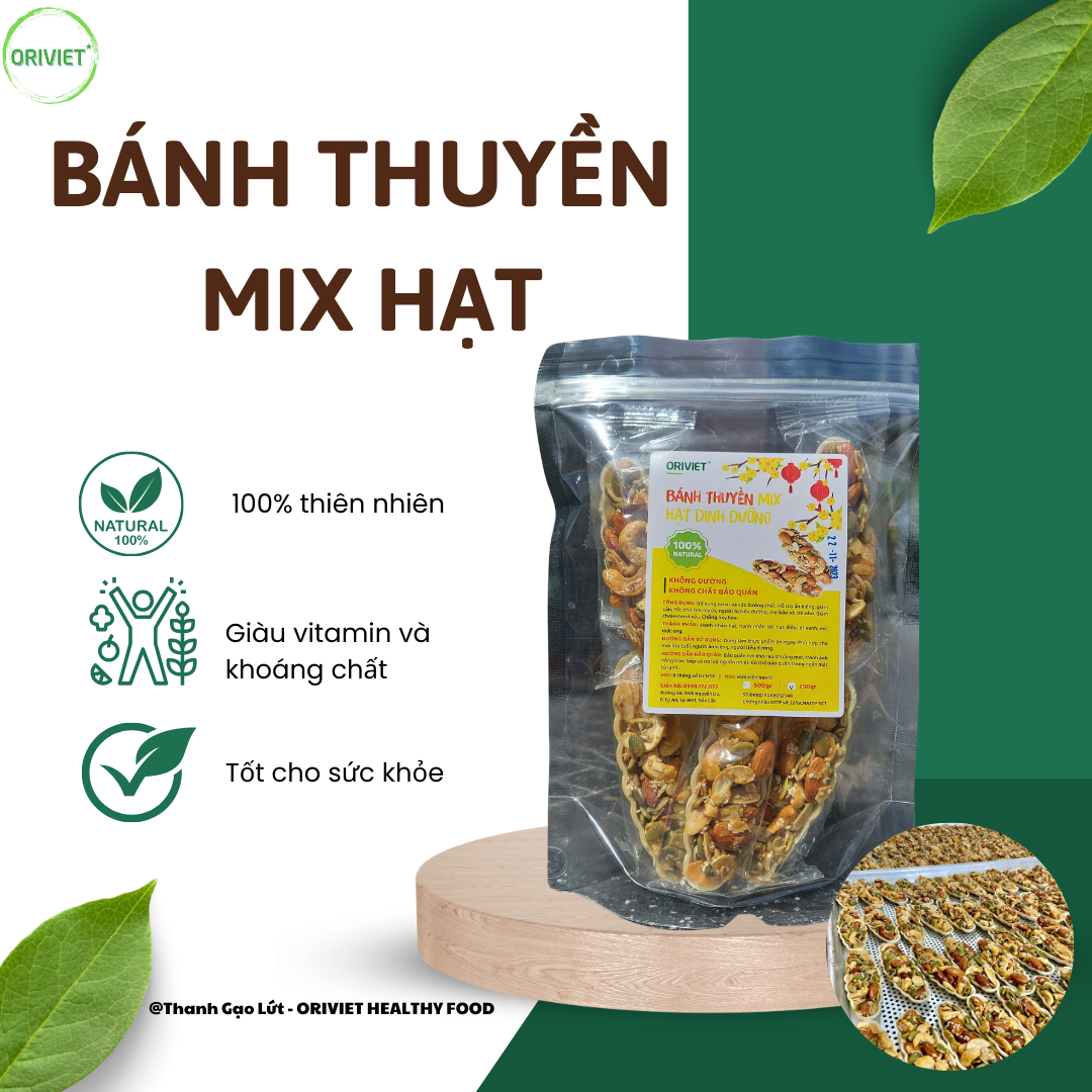 Bánh thuyền mix hạt 250gr
