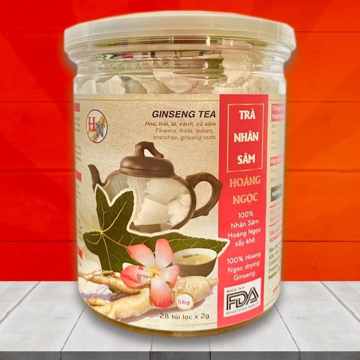 [Date xa] Trà nhân sâm túi lọc hũ 56g