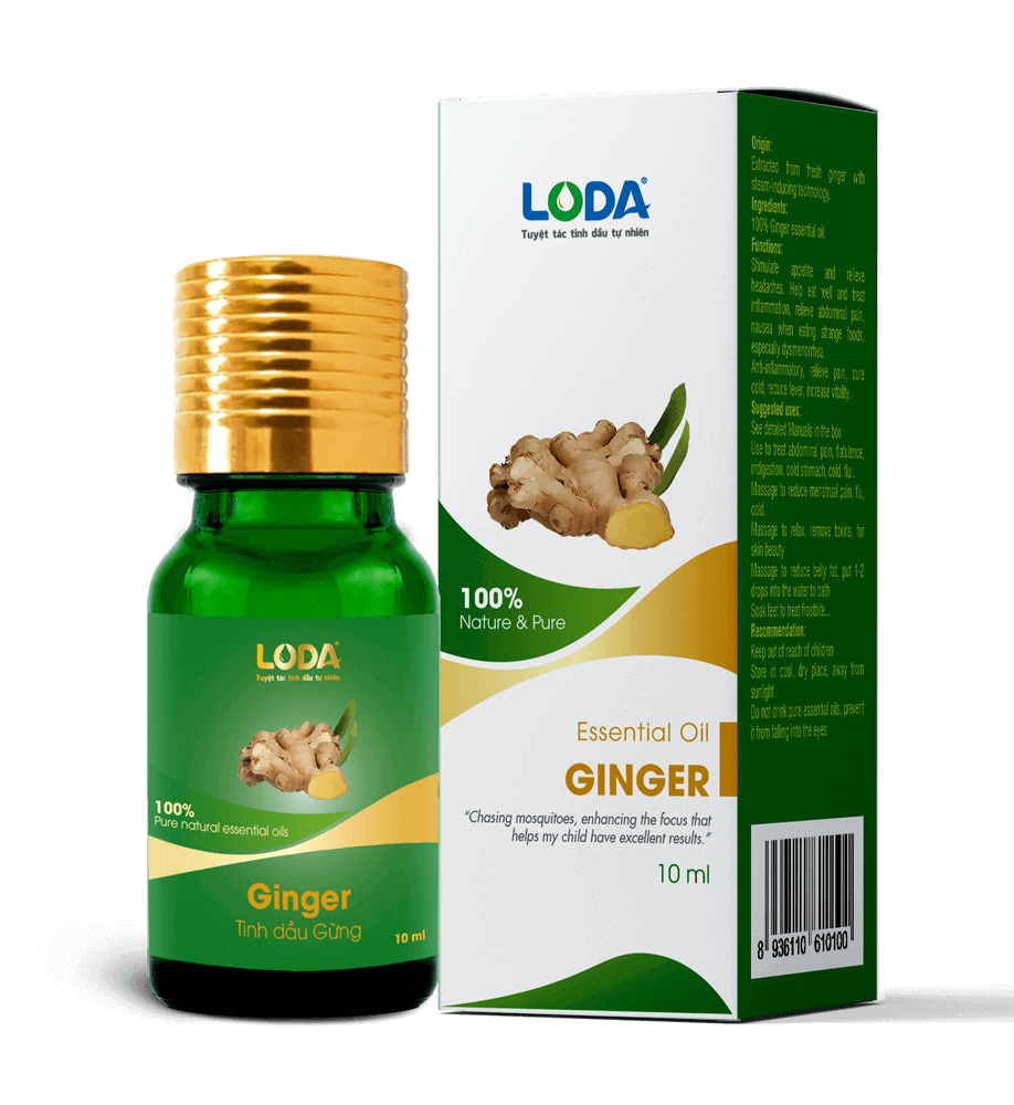 Tinh dầu Gừng 10ml (thiên nhiên - nguyên chất)