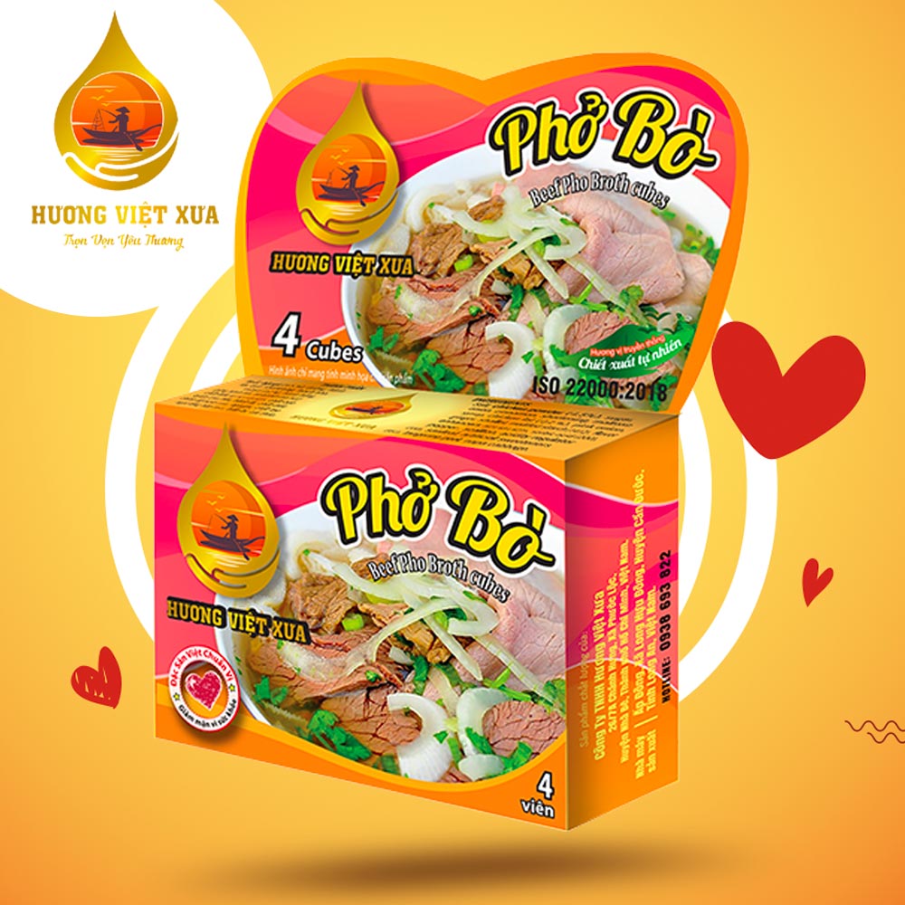 [Date xa] Viên gia vị Phở Bò Hương Việt Xưa 75gram