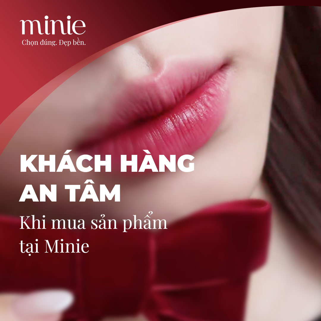 Khách hàng an tâm khi mua mỹ phẩm tại Minie, cửa hàng mỹ phẩm chọn lọc