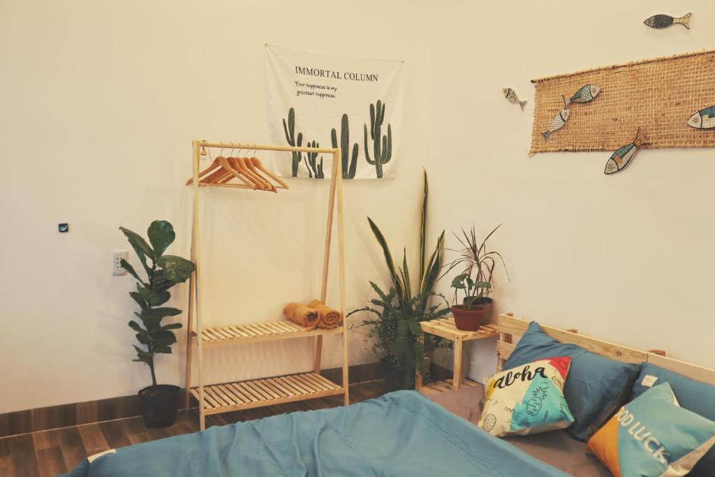 Phòng Giường Đôi Có Phòng Tắm Riêng - CUBE homestay Phan Rang