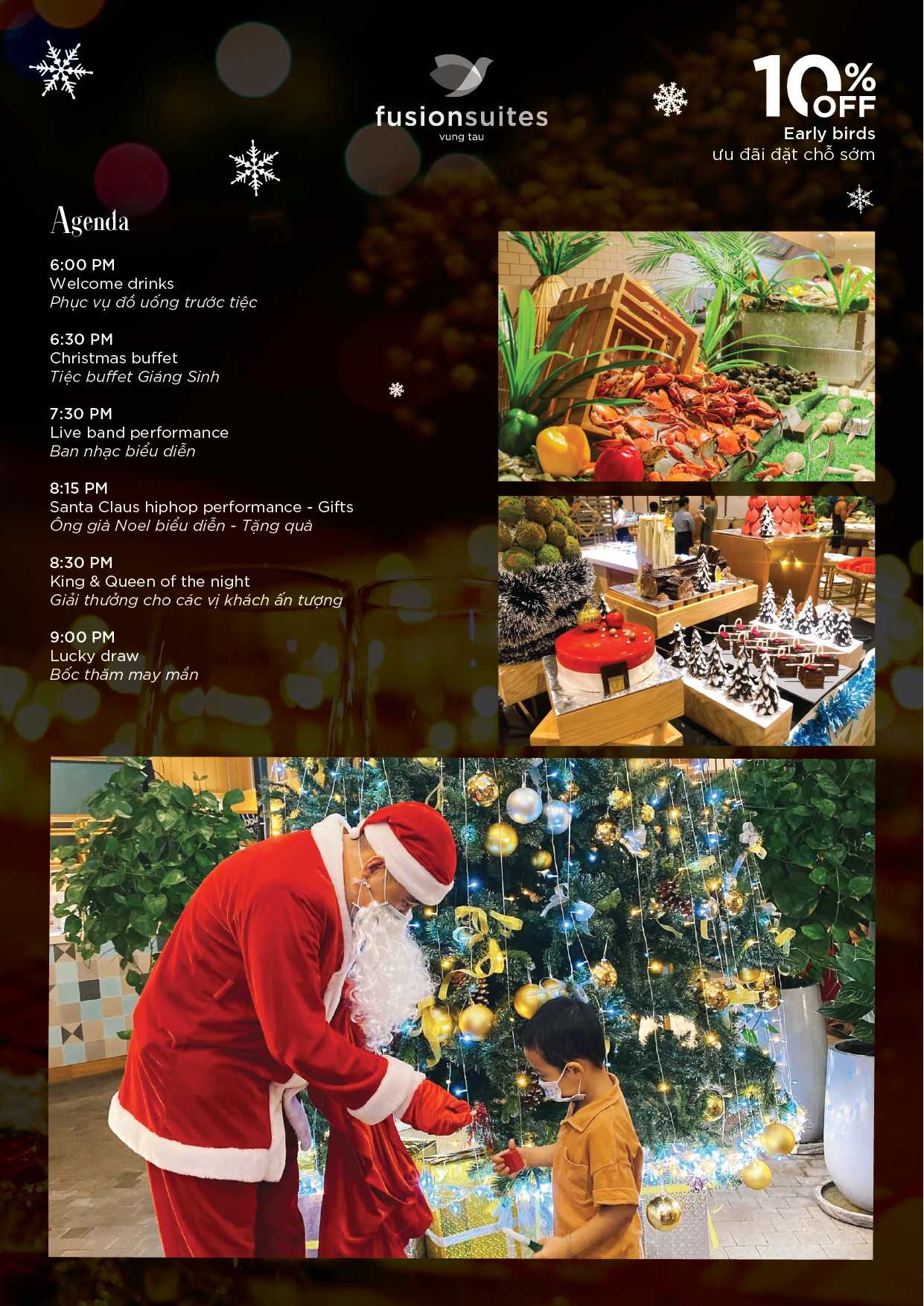 Christmas Buffet Tại Fusion Suites Vũng Tàu