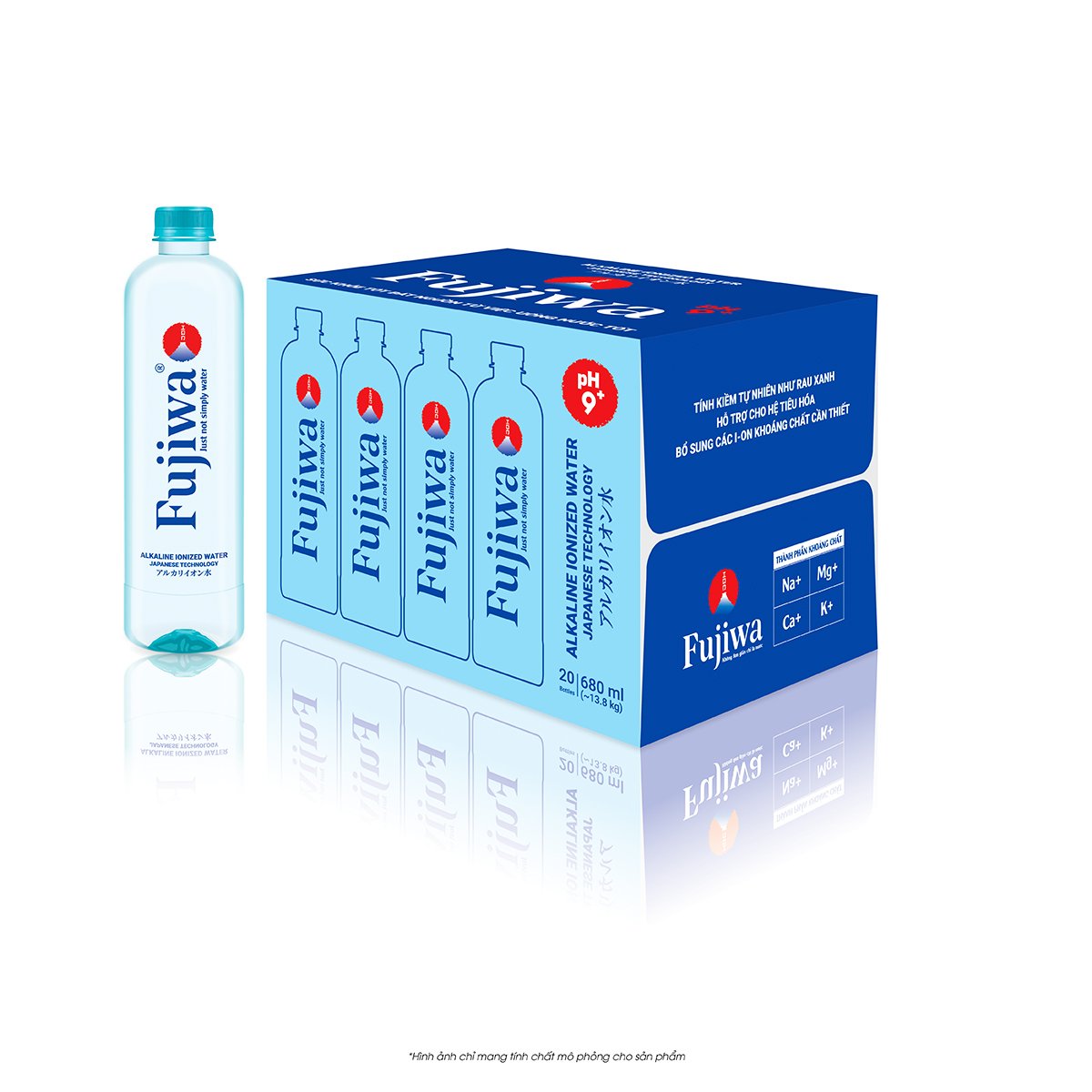 Nước uống ion kiềm alkaline Fujiwa 680ml