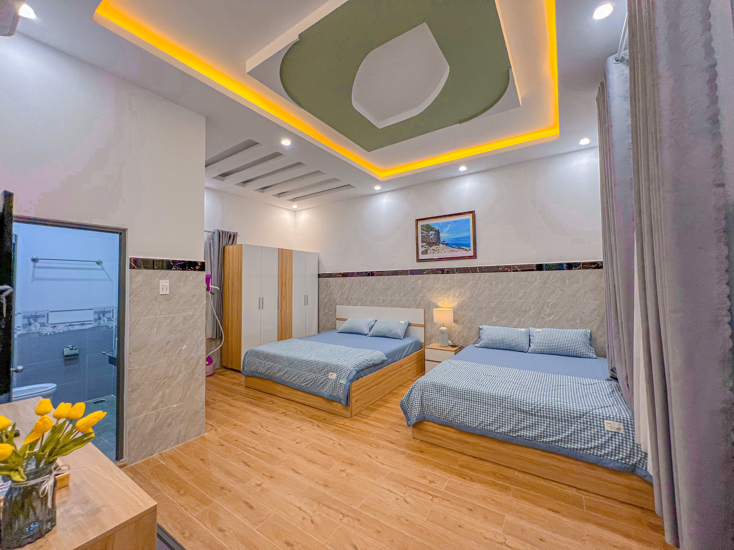 Phòng 2 Giường Đôi - Homestay Qhome
